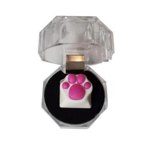 Cat Claw Keycap PBT the Cherry Blossom Keycap for Mechanical Keyboard Pink Black