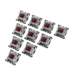 10PCS Pack 3Pin Gateron Tactile Brown Switch Keyboard Switch for Mechanical Gaming Keyboard