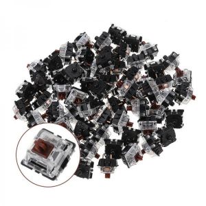 מקלדות גיימינג מקלדת מכאנית 70PCS Pack 3Pin Gateron Tactile Brown Switch Keyboard Switch for Mechanical Gaming Keyboard